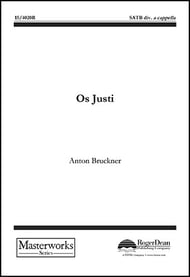 cover Os Justi SATB choral sheet music cover